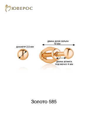 Серьга 17-00-0000-26419